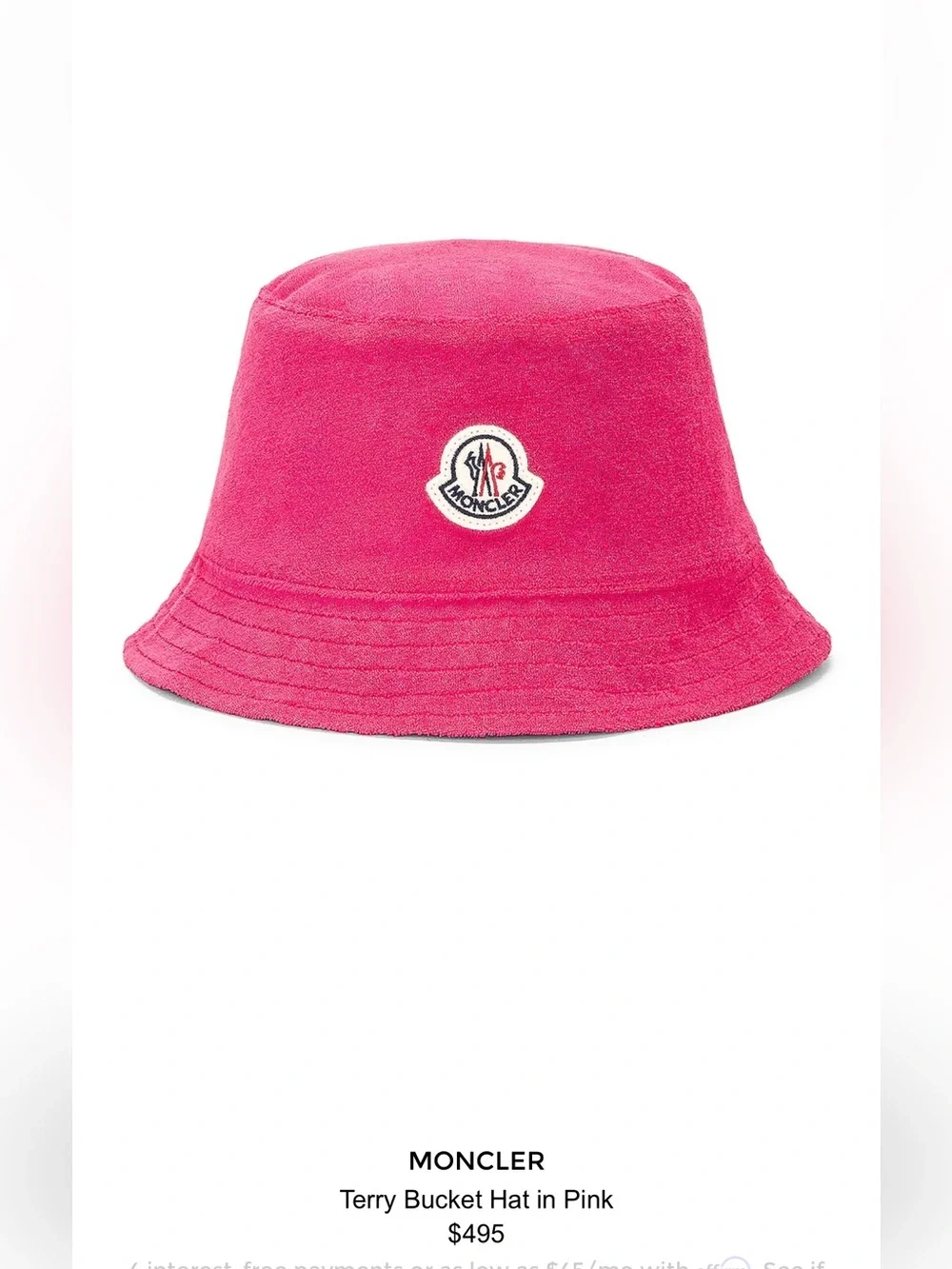Moncler bucket hat